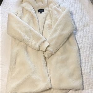 Off white American Eagle Fuzzy jacket